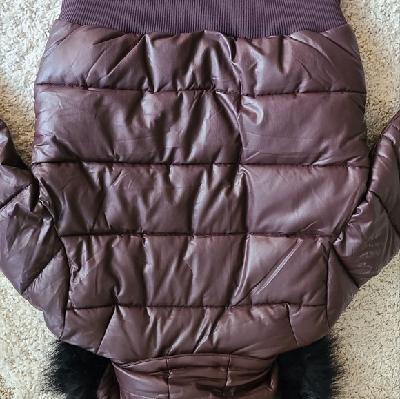 NOIZE Puffer Down Winter Leather Jacket - Picture 3 of 6